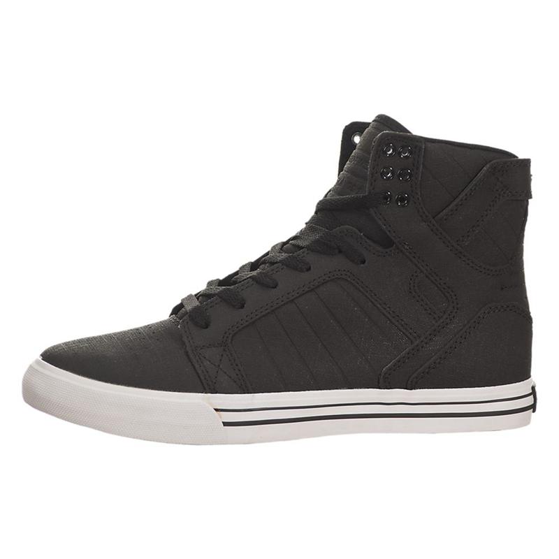 Buty Supra SKYTOP - Sneakersy Wysokie Damskie - Czarne (UKIJ-95368)